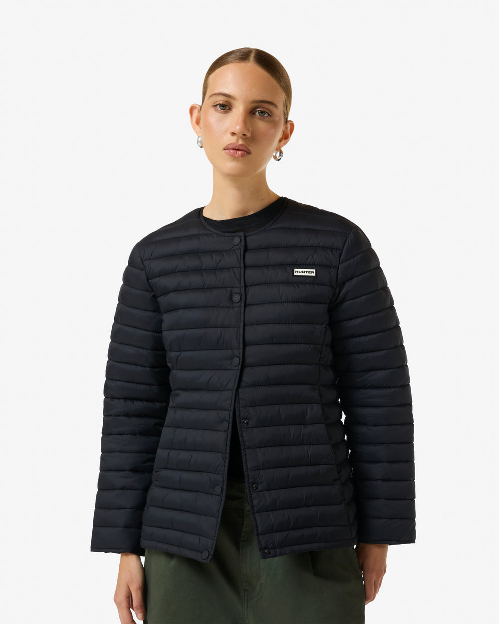 Women's Black Melissa Crewneck Liner Jacket