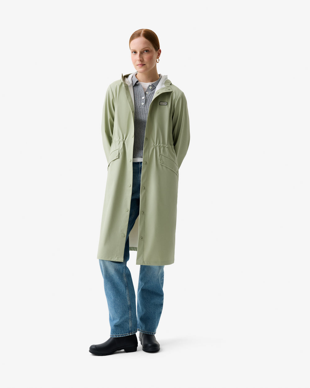 Women's Melissa PU Long Windbreaker