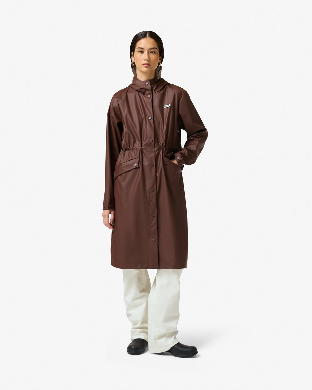 Women's Melissa PU Long Windbreaker