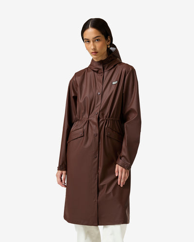 Women's Melissa PU Long Windbreaker