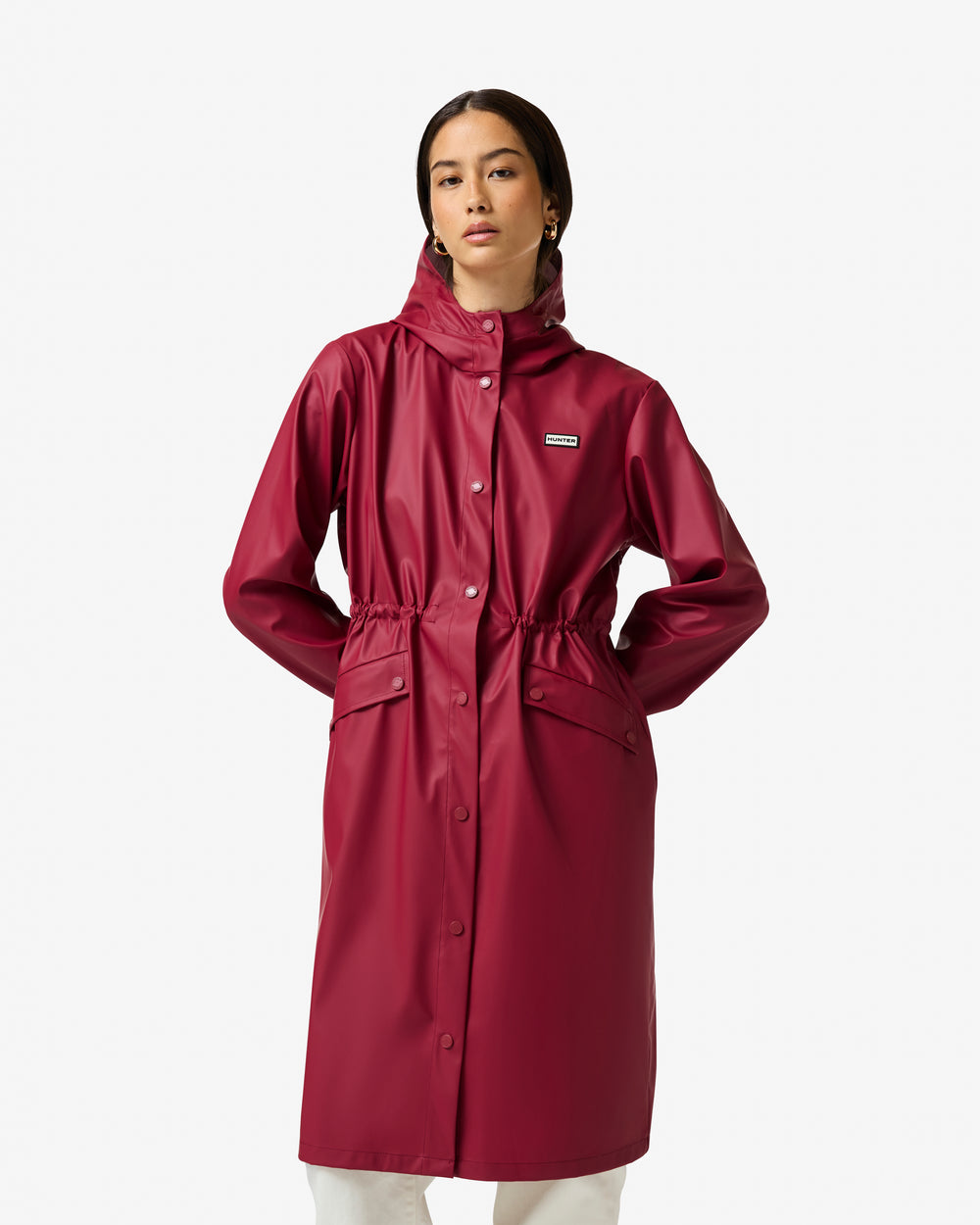 Women's Melissa PU Long Windbreaker
