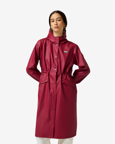 Women's Melissa PU Long Windbreaker