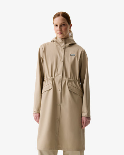 Women's Melissa PU Long Windbreaker
