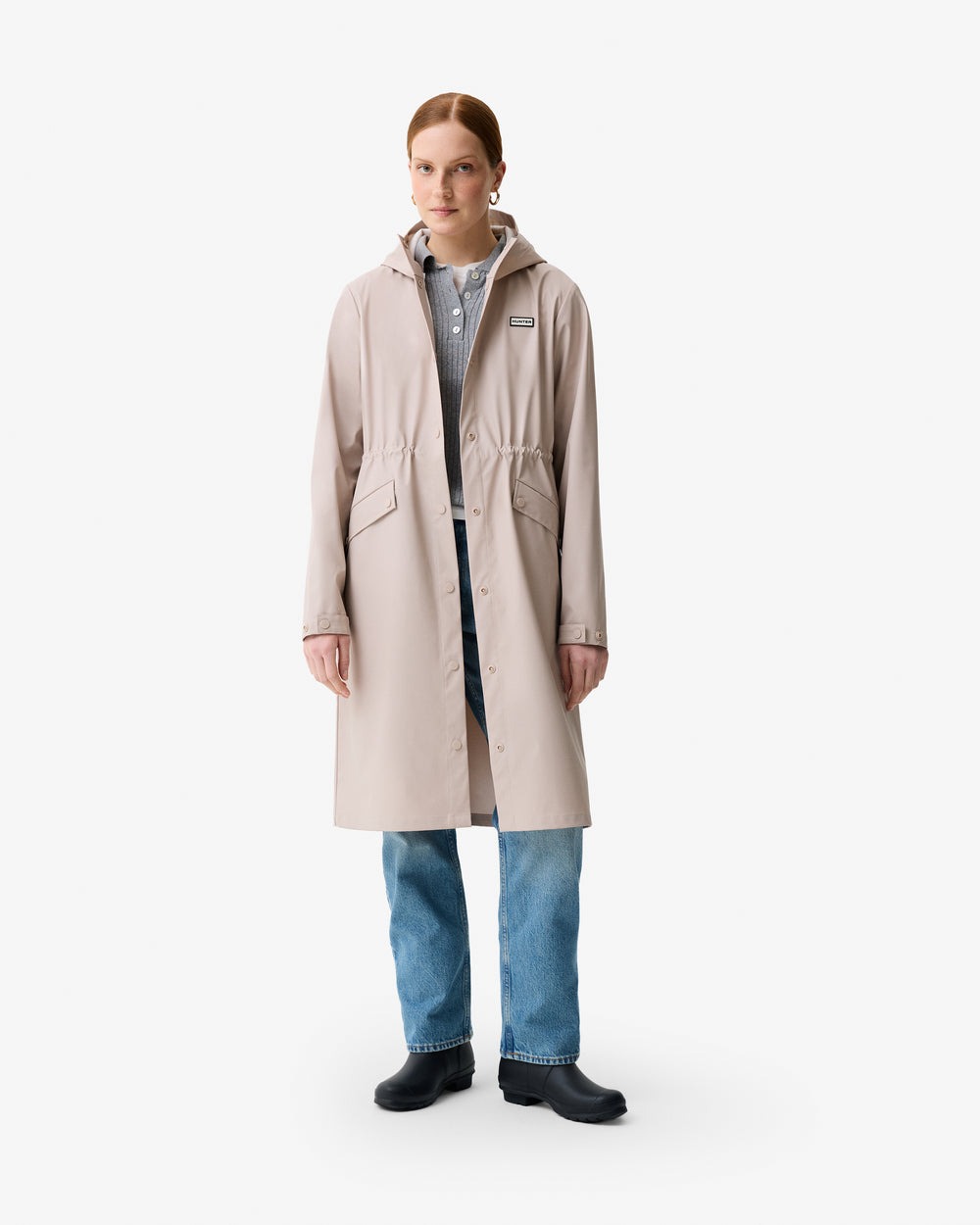 Women's Melissa PU Long Windbreaker