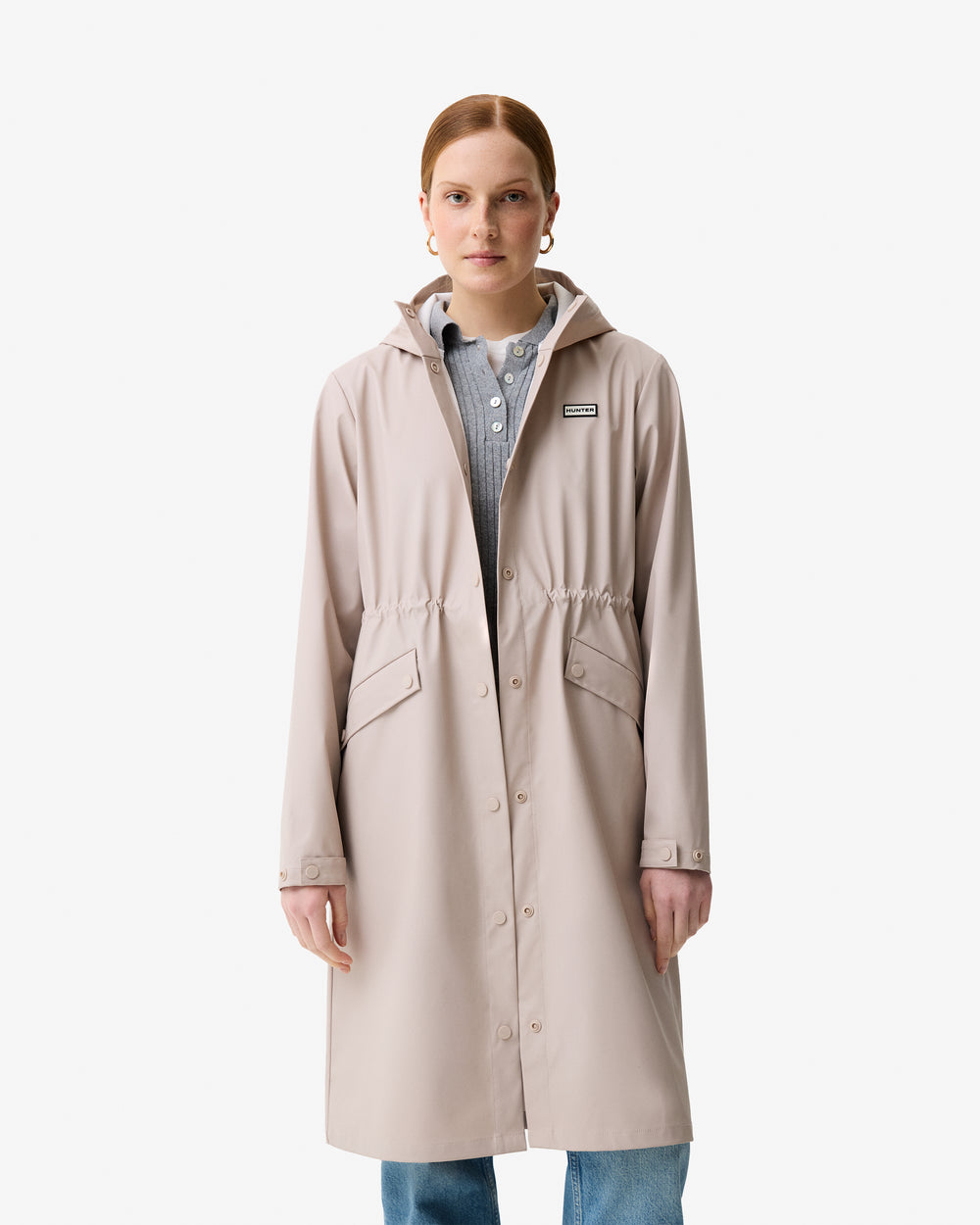 Women's Melissa PU Long Windbreaker