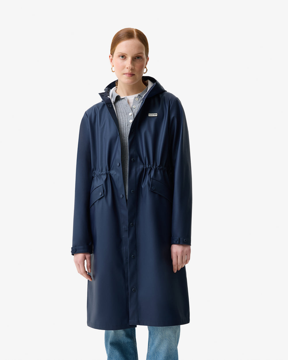 Women's Melissa PU Long Windbreaker