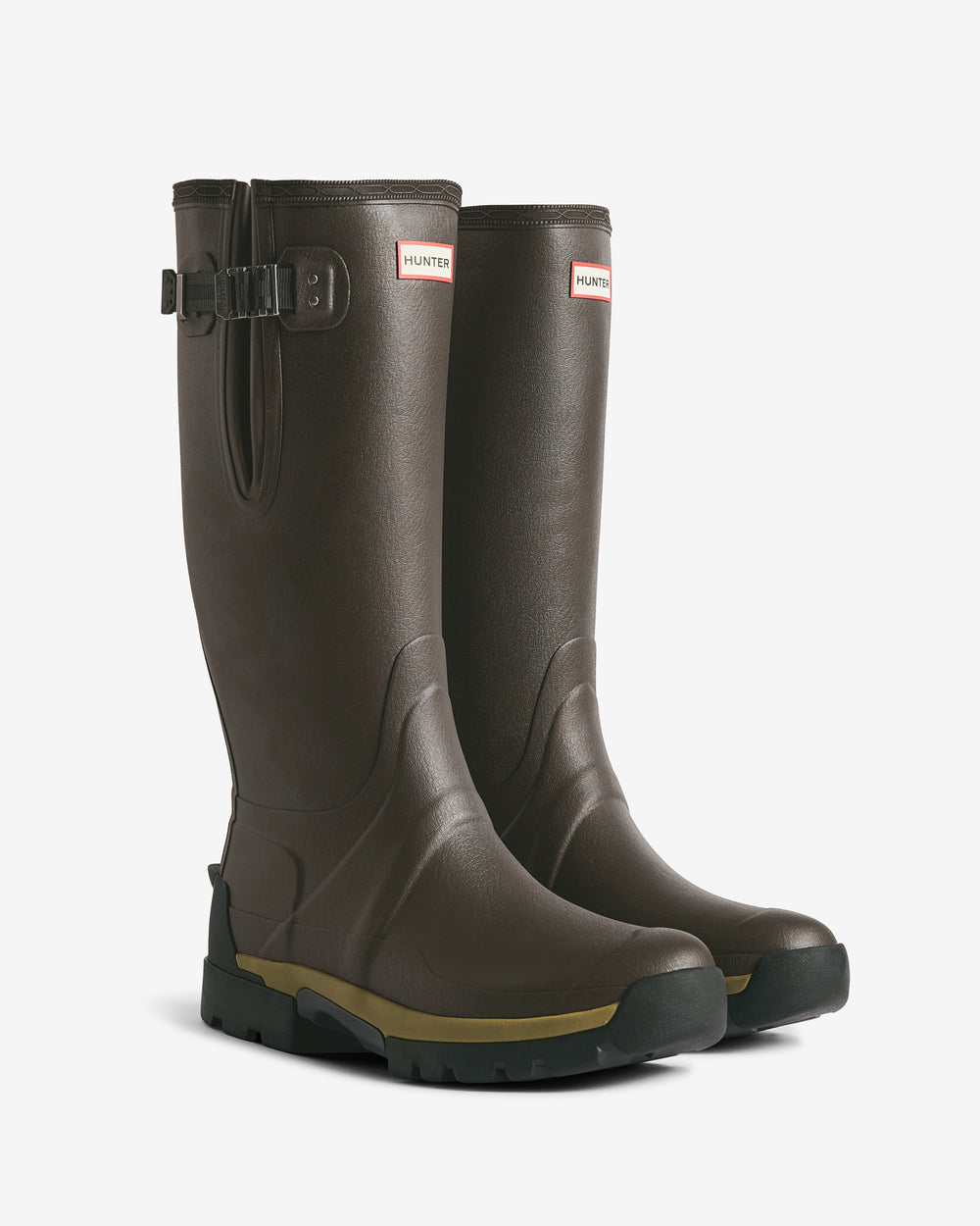 Men's Chocolate Brown Balmoral Adjustable 3mm Neoprene Wellington Boot