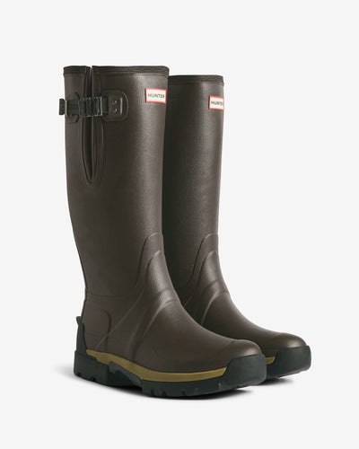Men's Chocolate Brown Balmoral Adjustable 3mm Neoprene Wellington Boot