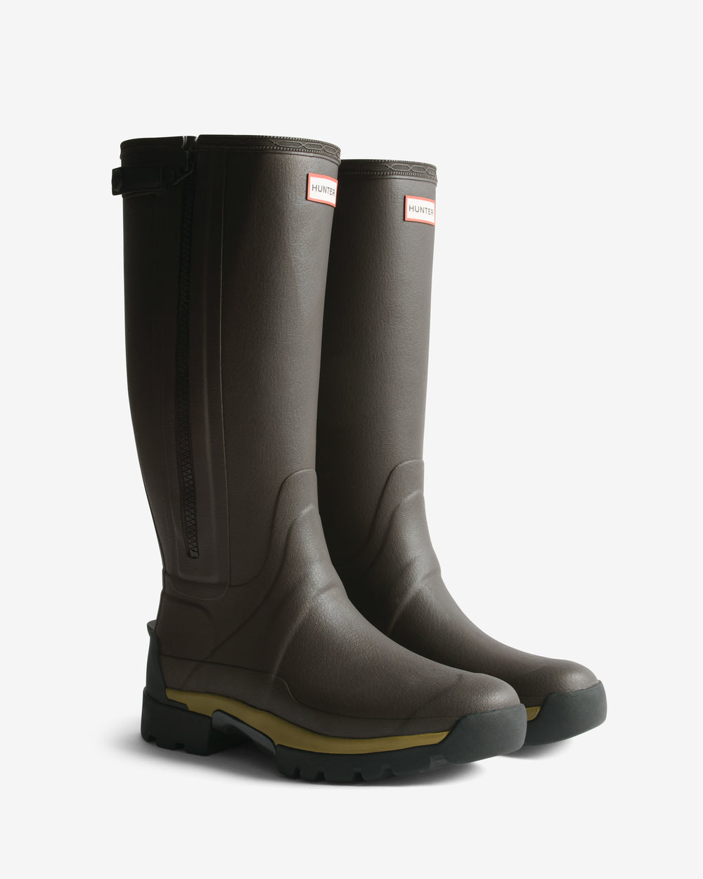 Men's Chocolate Brown Tall Zip Up Neo Lined Tech Balmoral Boot