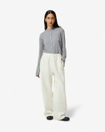 Women's Antique White Miriam Open Hem Trackpant