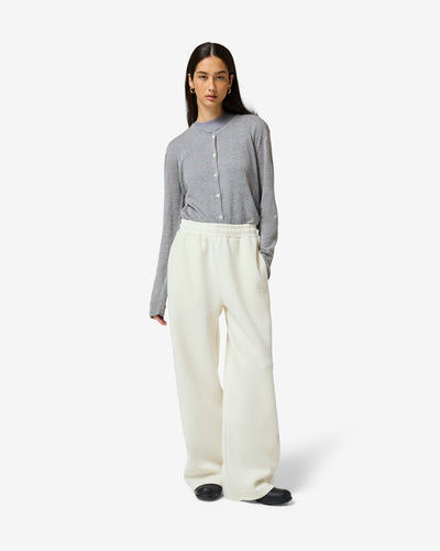 Women's Antique White Miriam Open Hem Trackpant