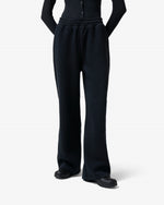 Women's Black Miriam Open Hem Trackpant