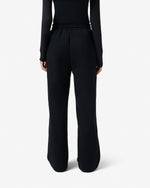 Women's Black Miriam Open Hem Trackpant