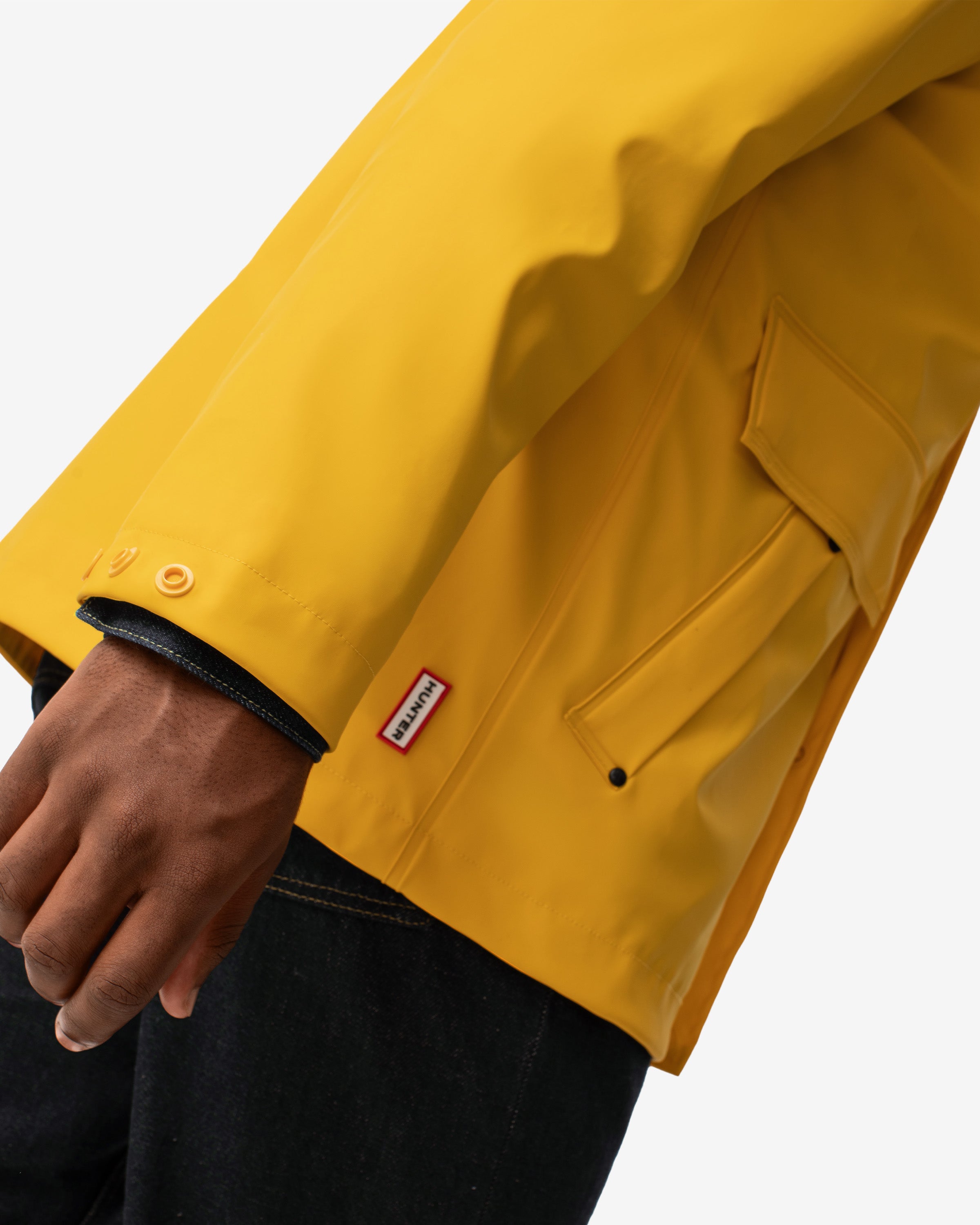 Hunter yellow rain on sale jacket