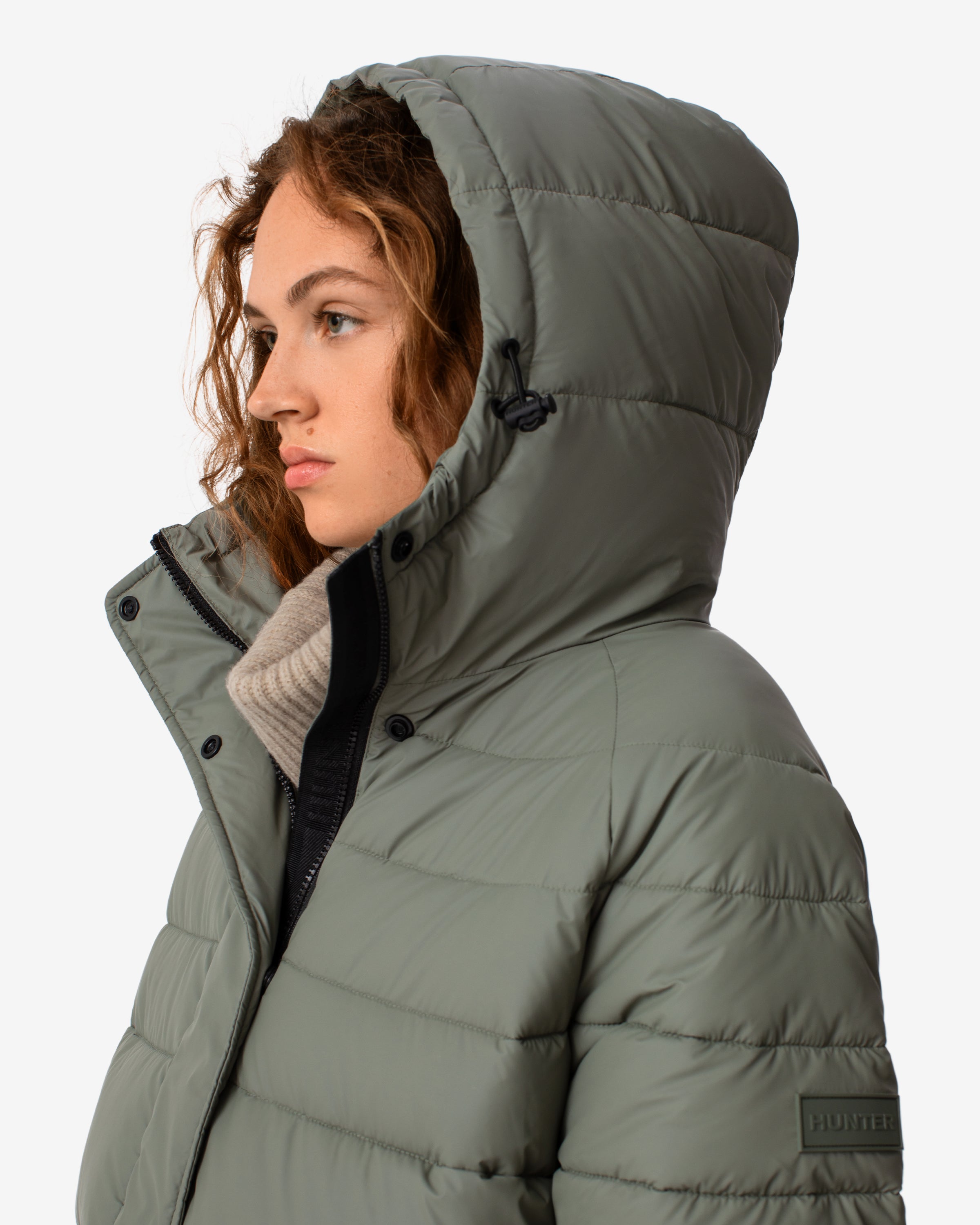 Hunter puffer jacket online long