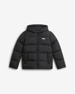 Kids Black Mohill Hooded Puffer Jacket