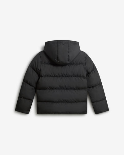 Kids Black Mohill Hooded Puffer Jacket