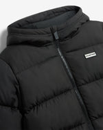 Kids Black Mohill Hooded Puffer Jacket