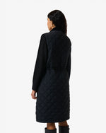 Women's Black Originals Long Quilted Gilet