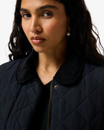 Women's Black Originals Long Quilted Gilet