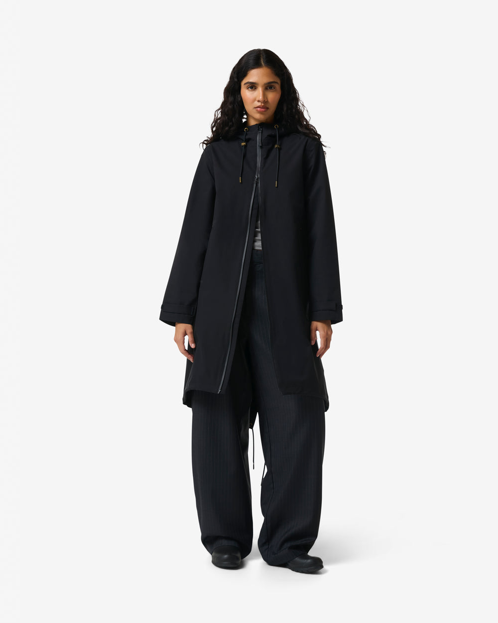 Women's Black Originals Long Waterproof Jacket