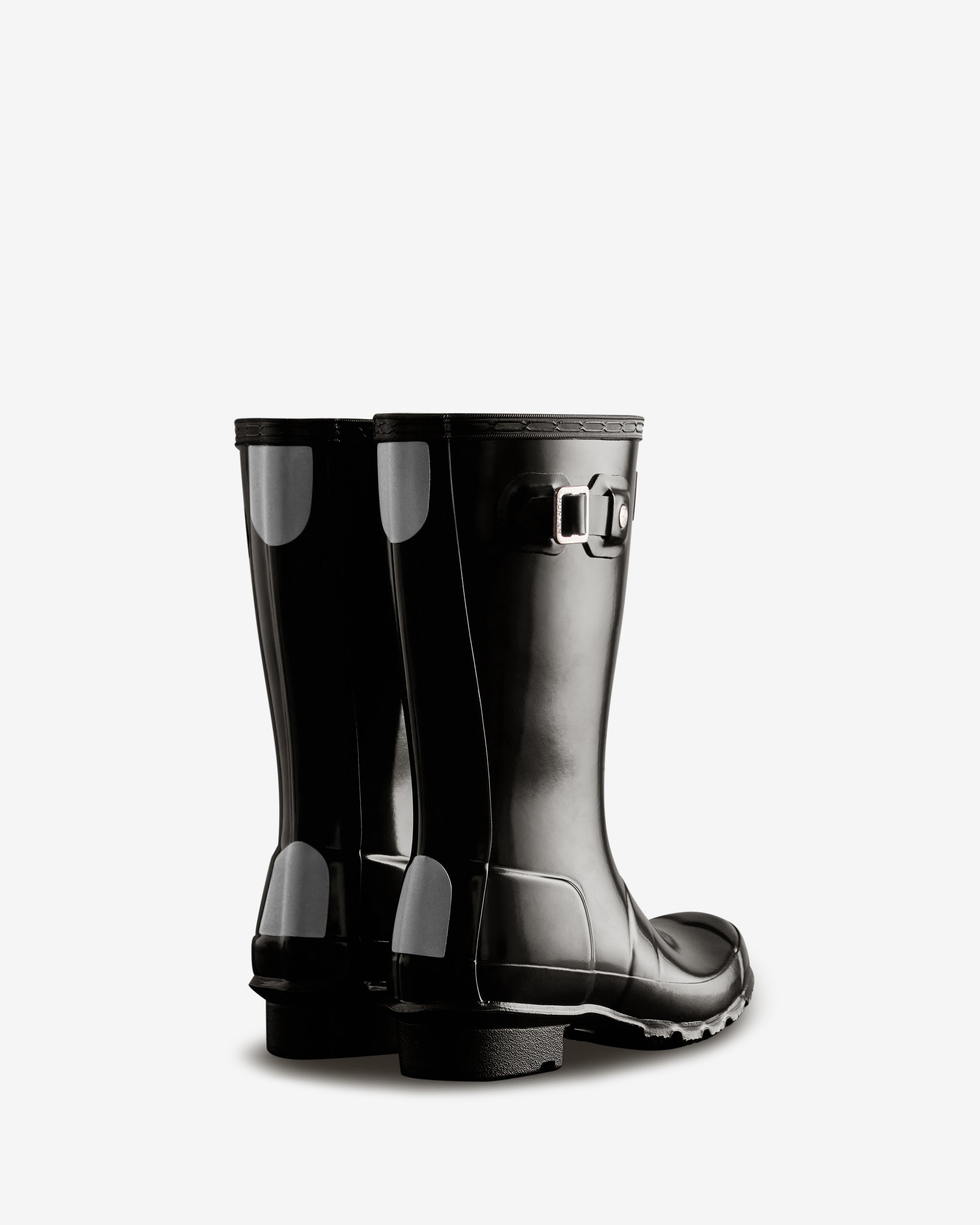 Black gloss hunter boots hotsell