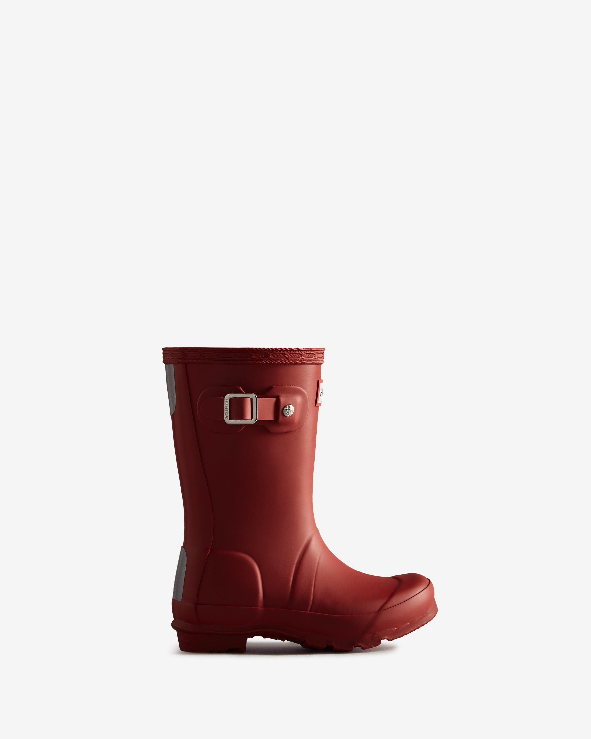 Red matte store short hunter boots