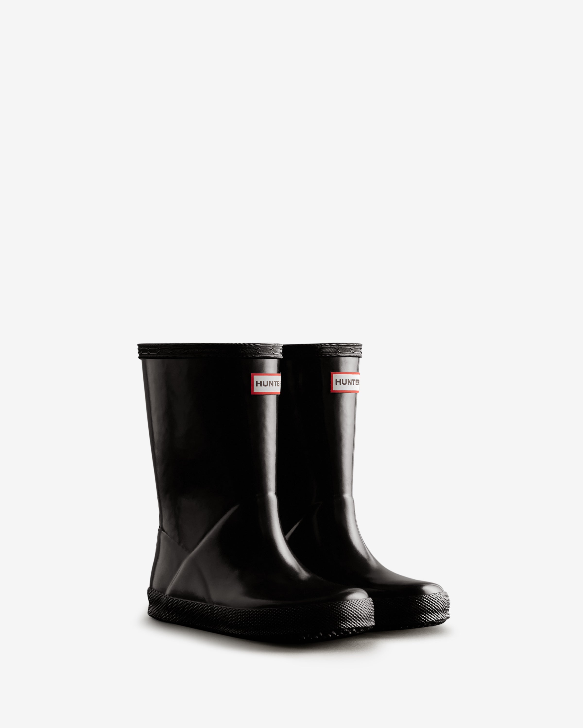 Black hunter wellies kids sale