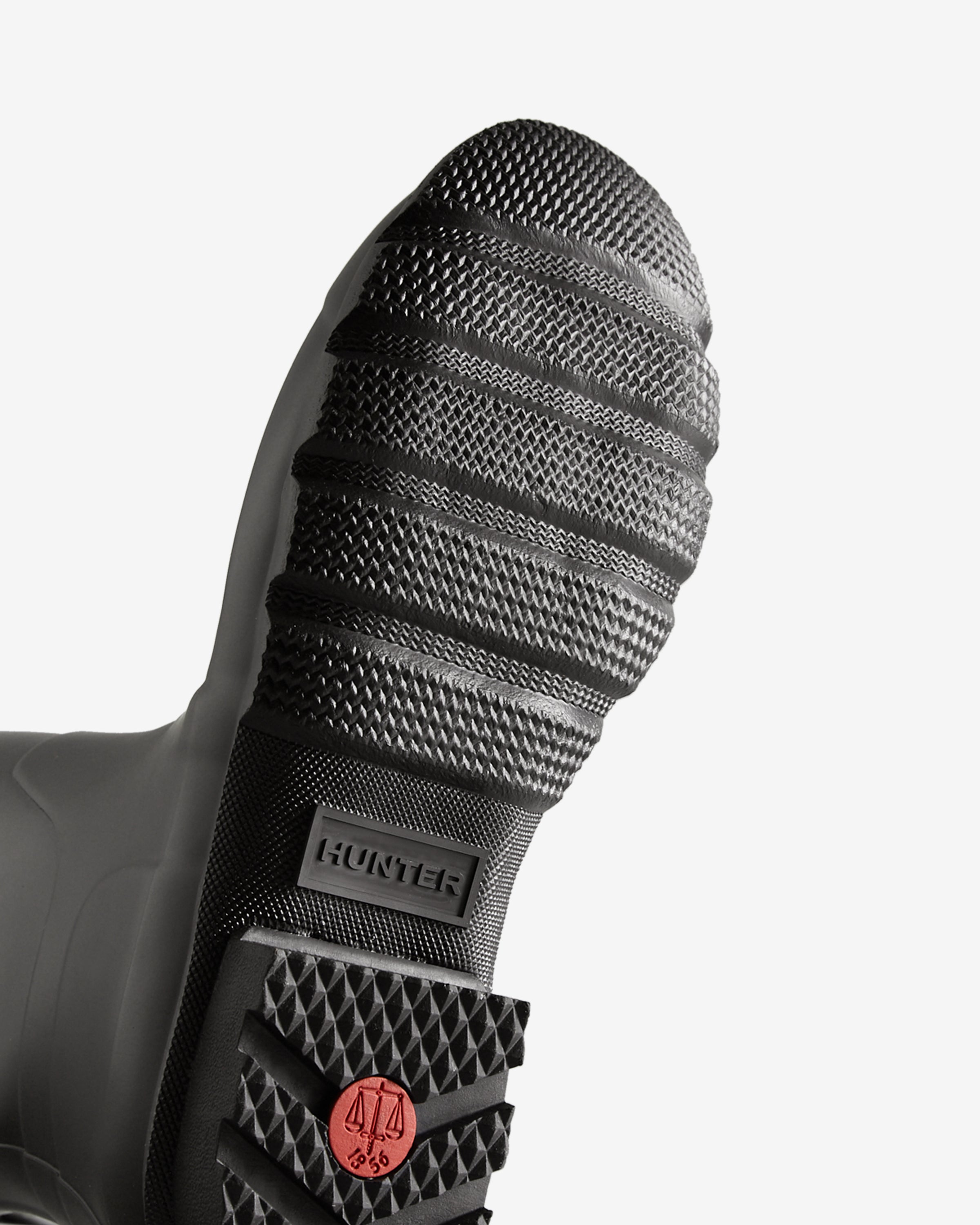 Men's Black Tall Side Adjustable Wellington Boot – Hunter Boots UK