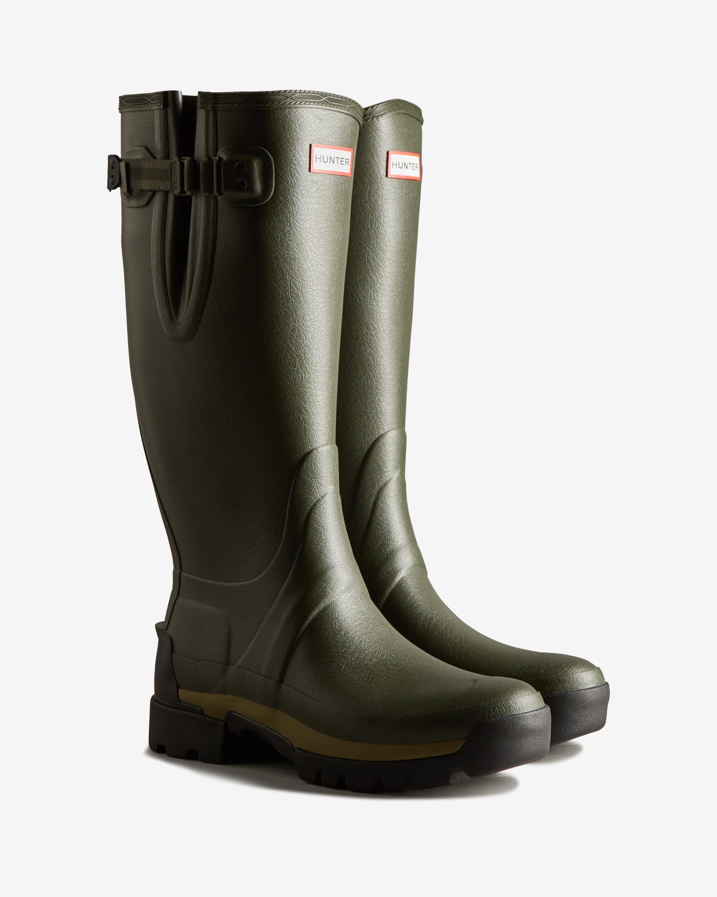 Men s Balmoral Adjustable 3mm Neoprene Wellington Boots Hunter Boots UK