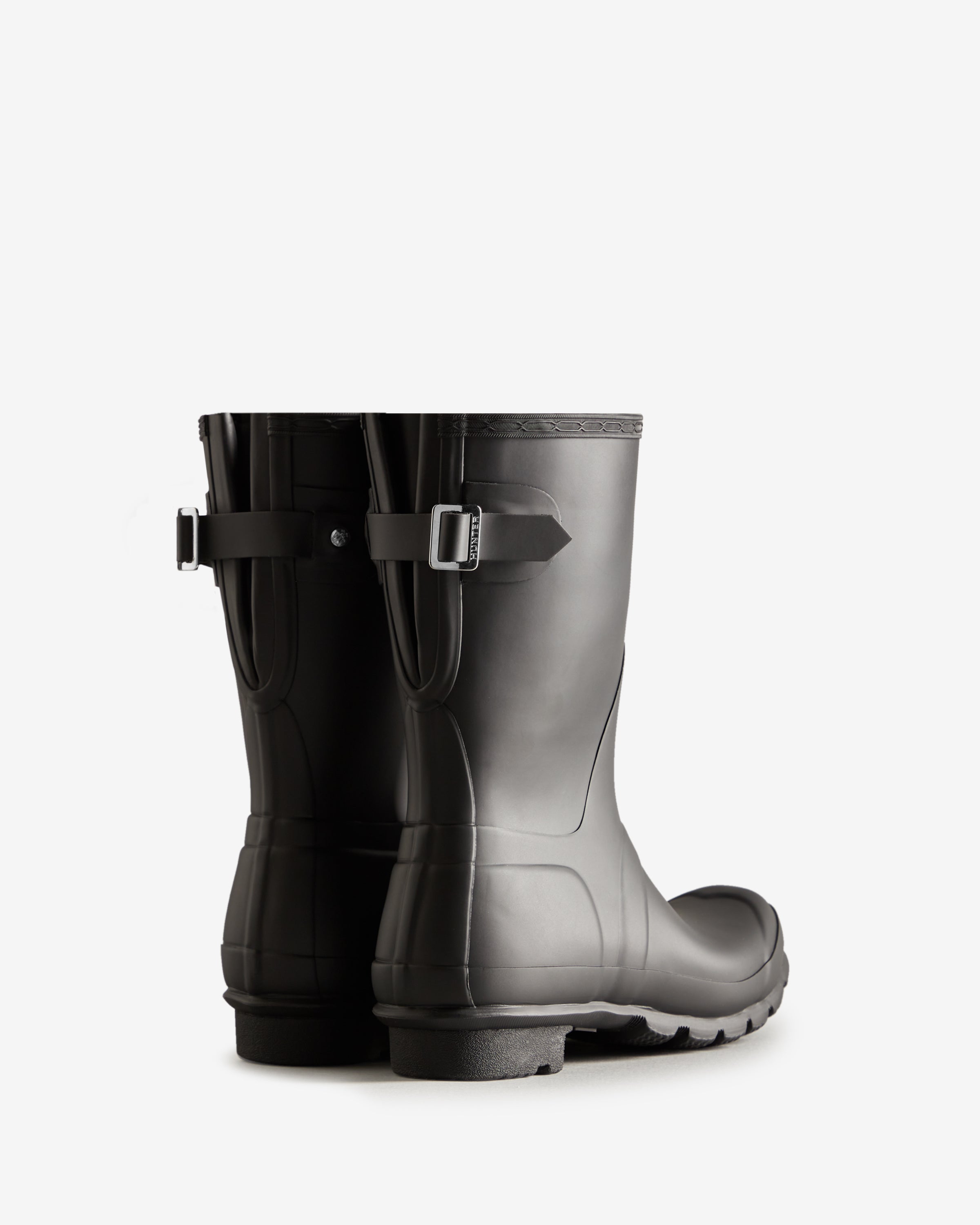 Black adjustable 2025 hunter boots