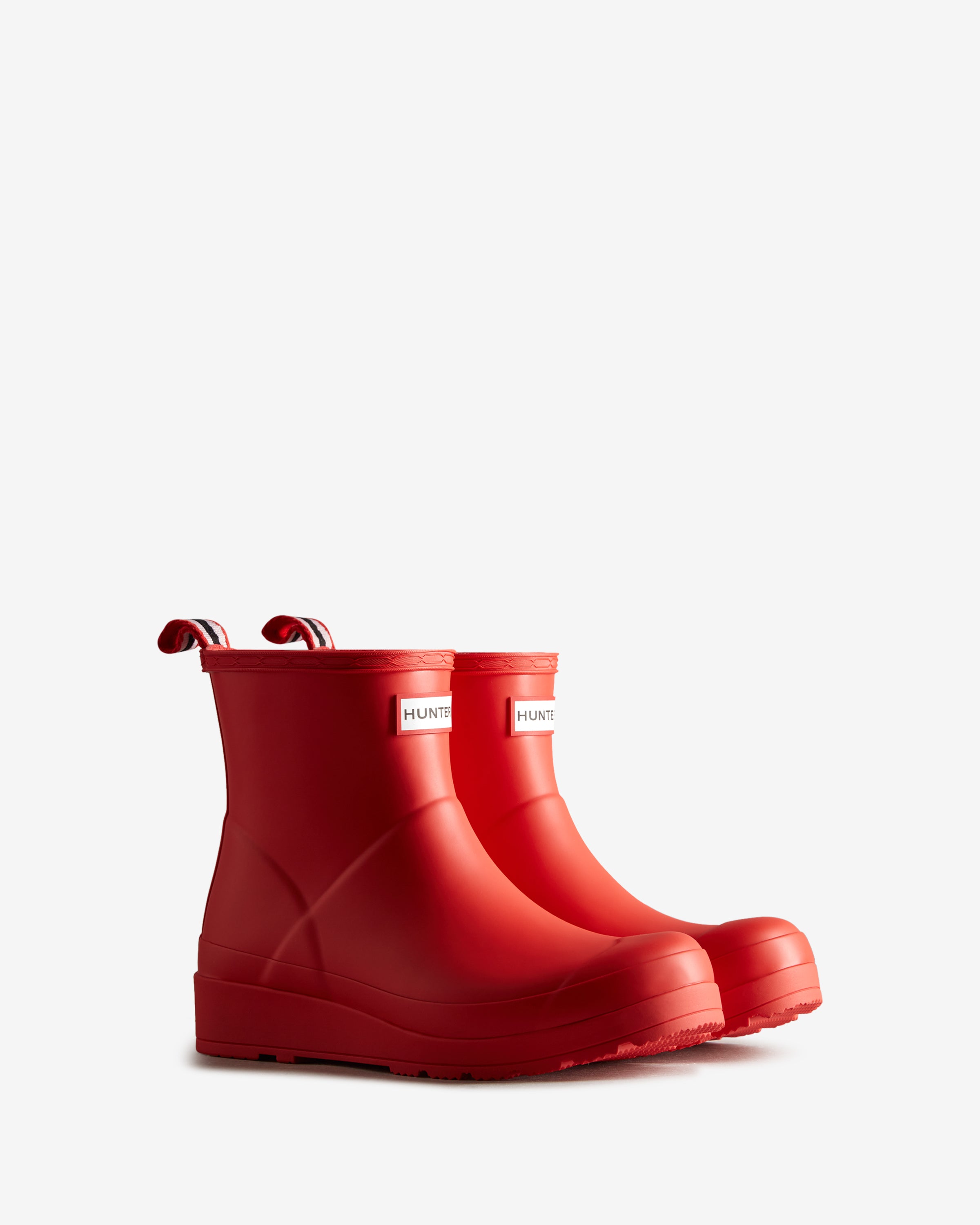 Short red hunter 2025 rain boots