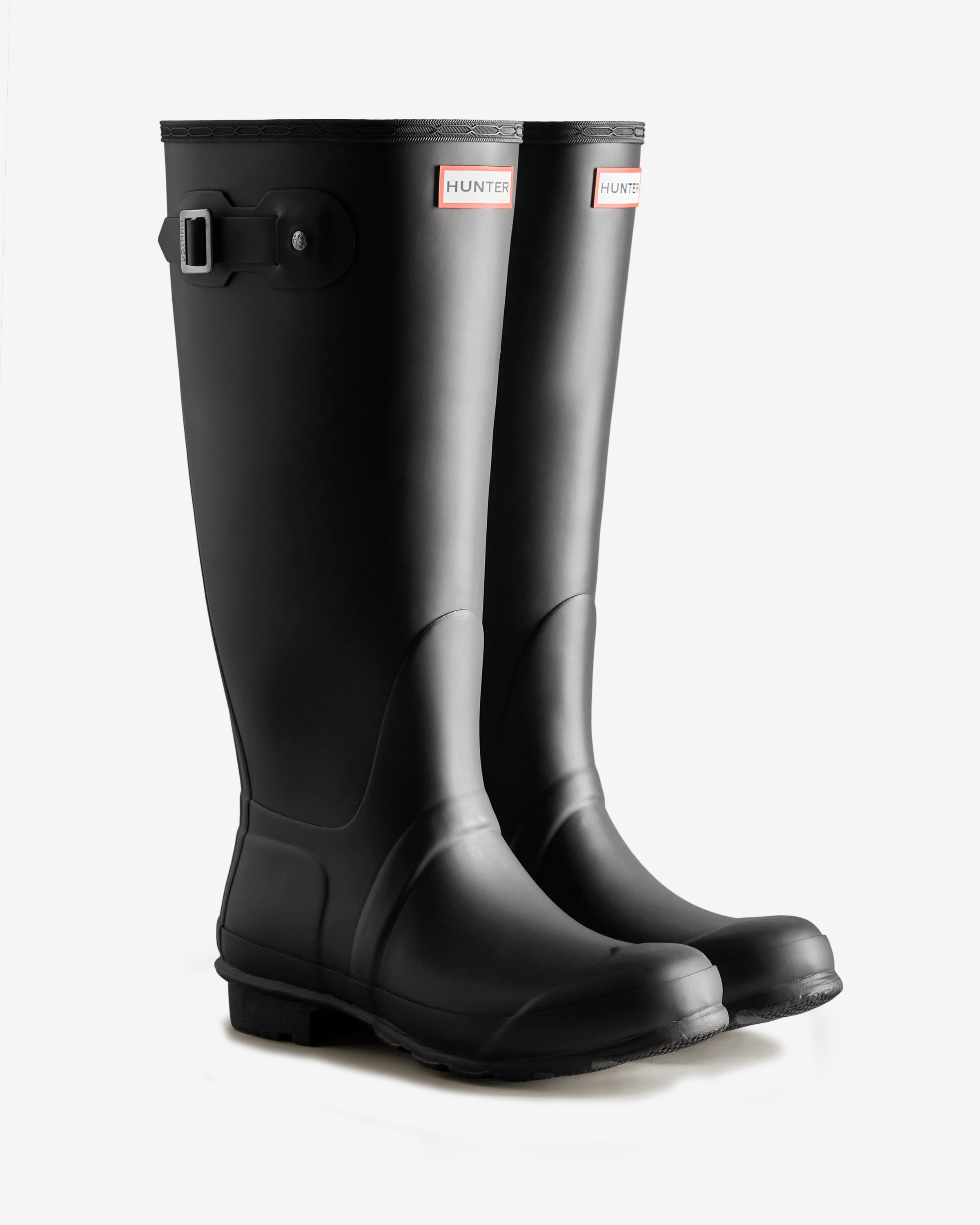 Matte black rain boots 2024 womens