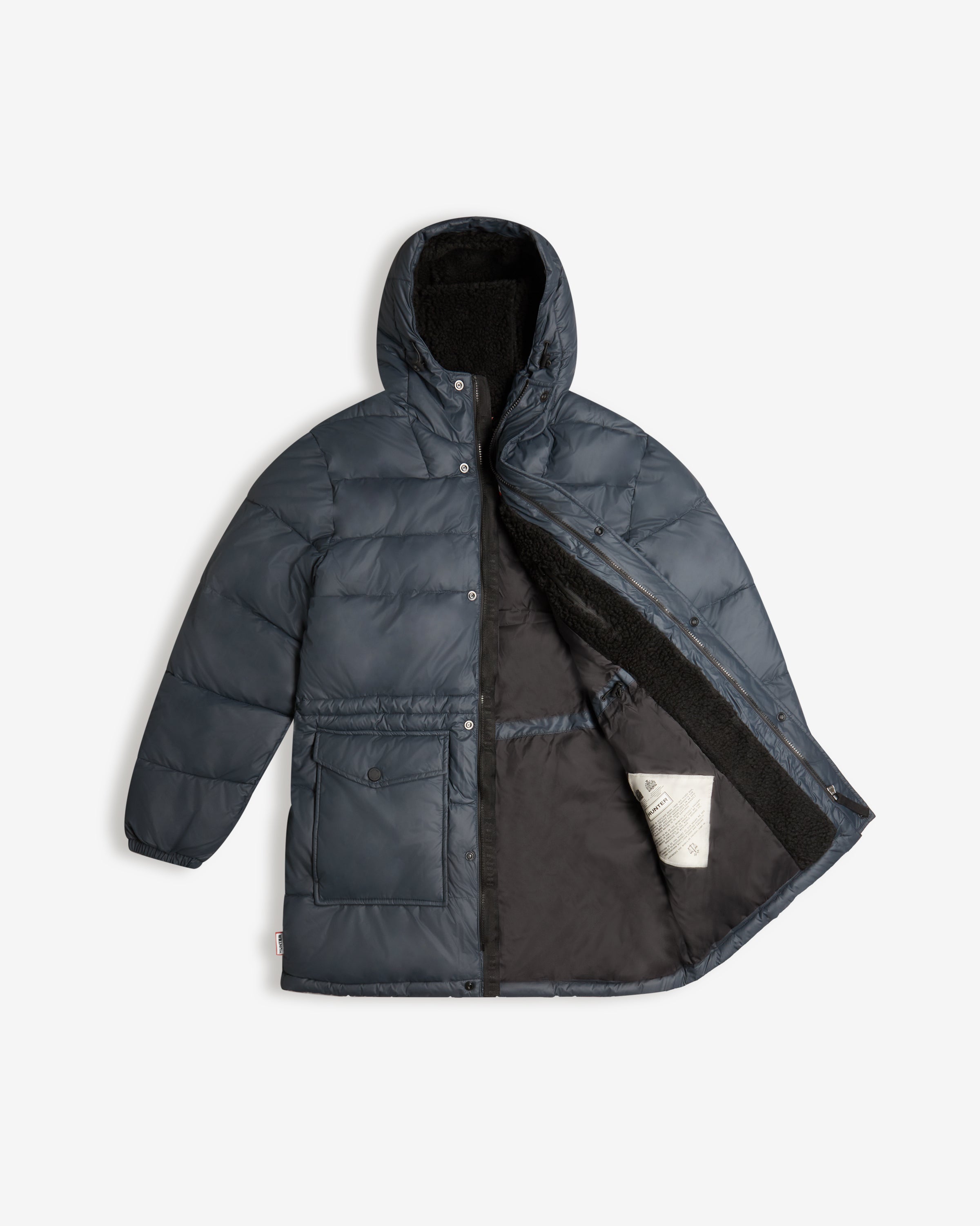 Hunter black 2025 puffer coat