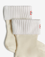 Recycled Half Cardigan Cuff Short Boot Socks