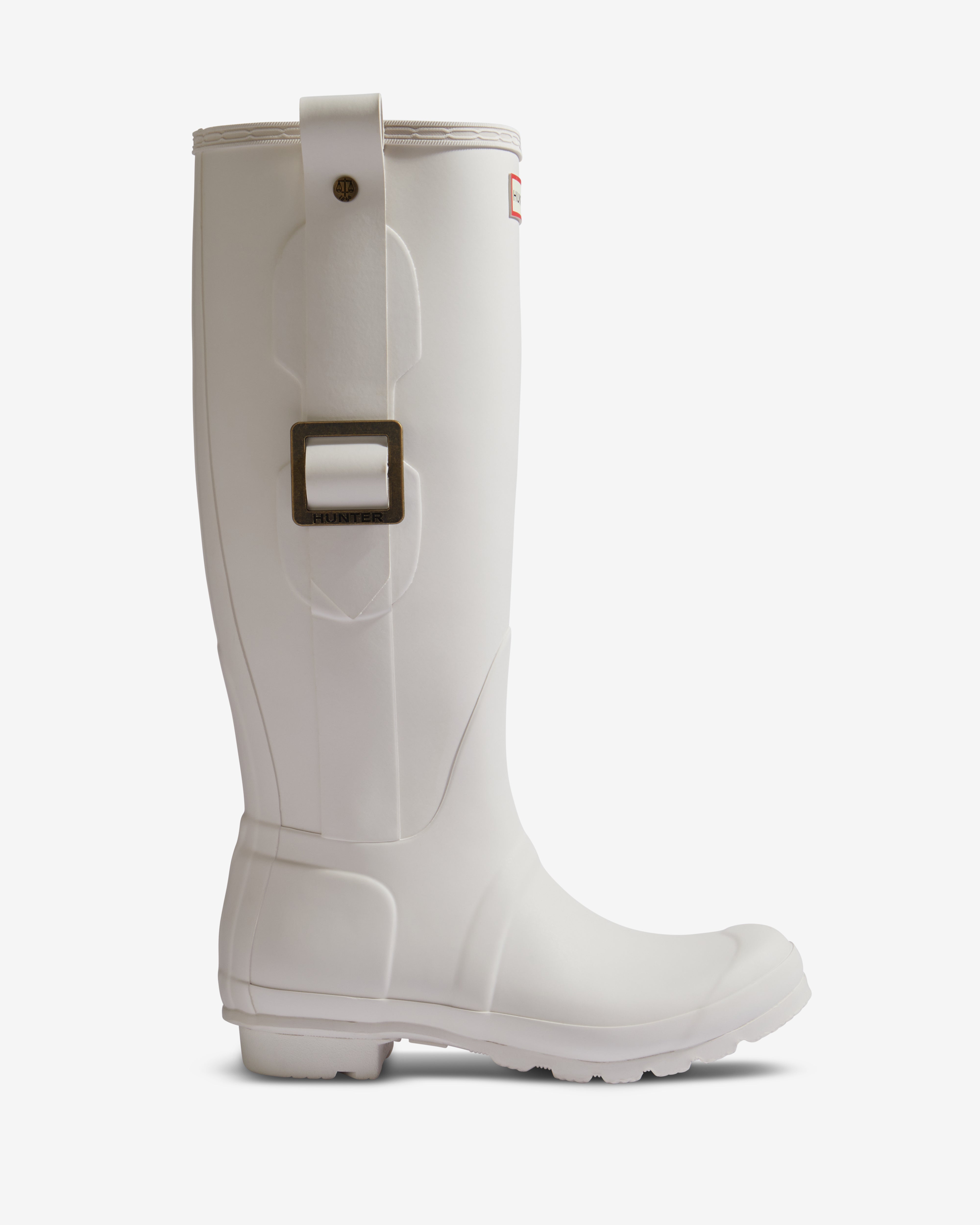 White hunter deals boots short