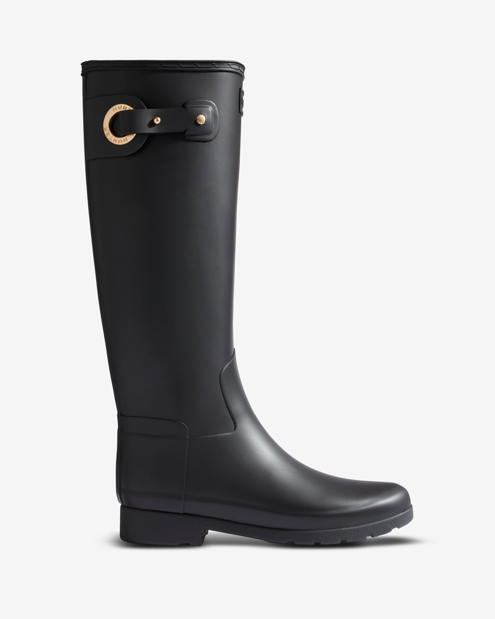 Women's Refined Slim Fit Tall Eyelet Buckle Wellington Boots – Hunter ...