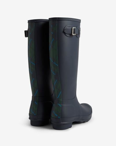 Women's Tartan Backstrap Tall Wellington Boots