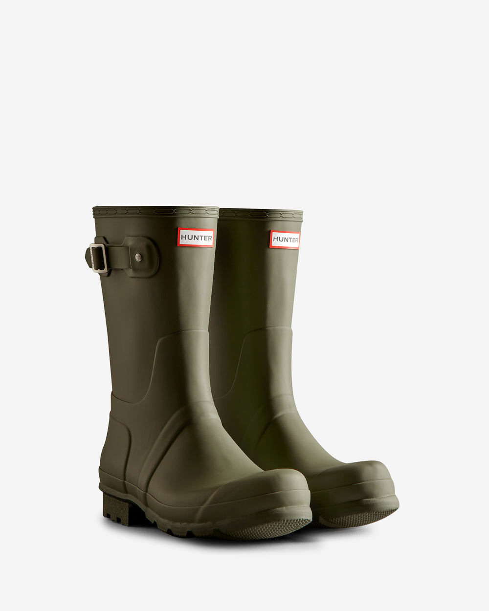 Men's Tri-Colour Logo Backstrap Short Wellington Boots – Hunter Boots UK