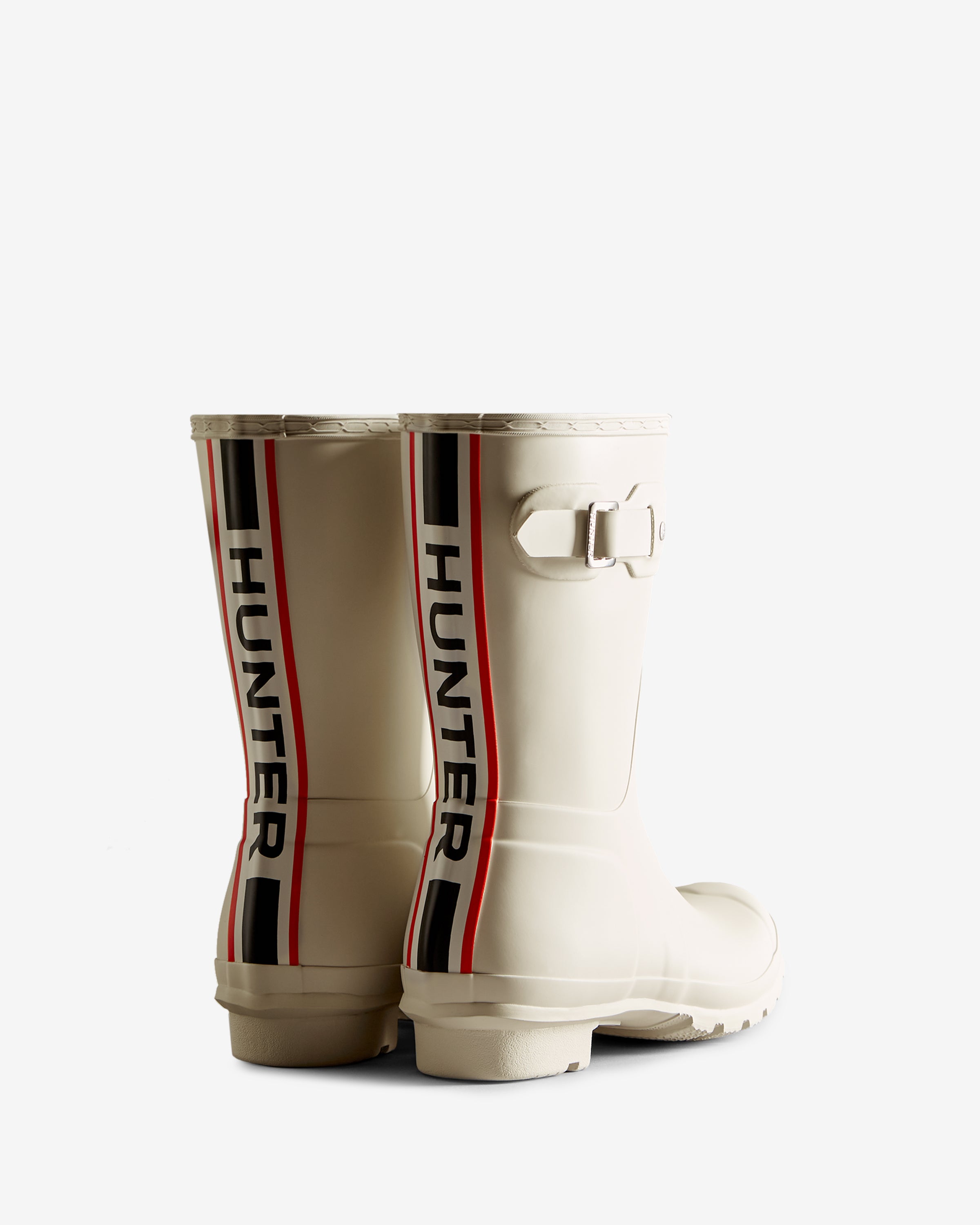 Short white hunter rain boots sale