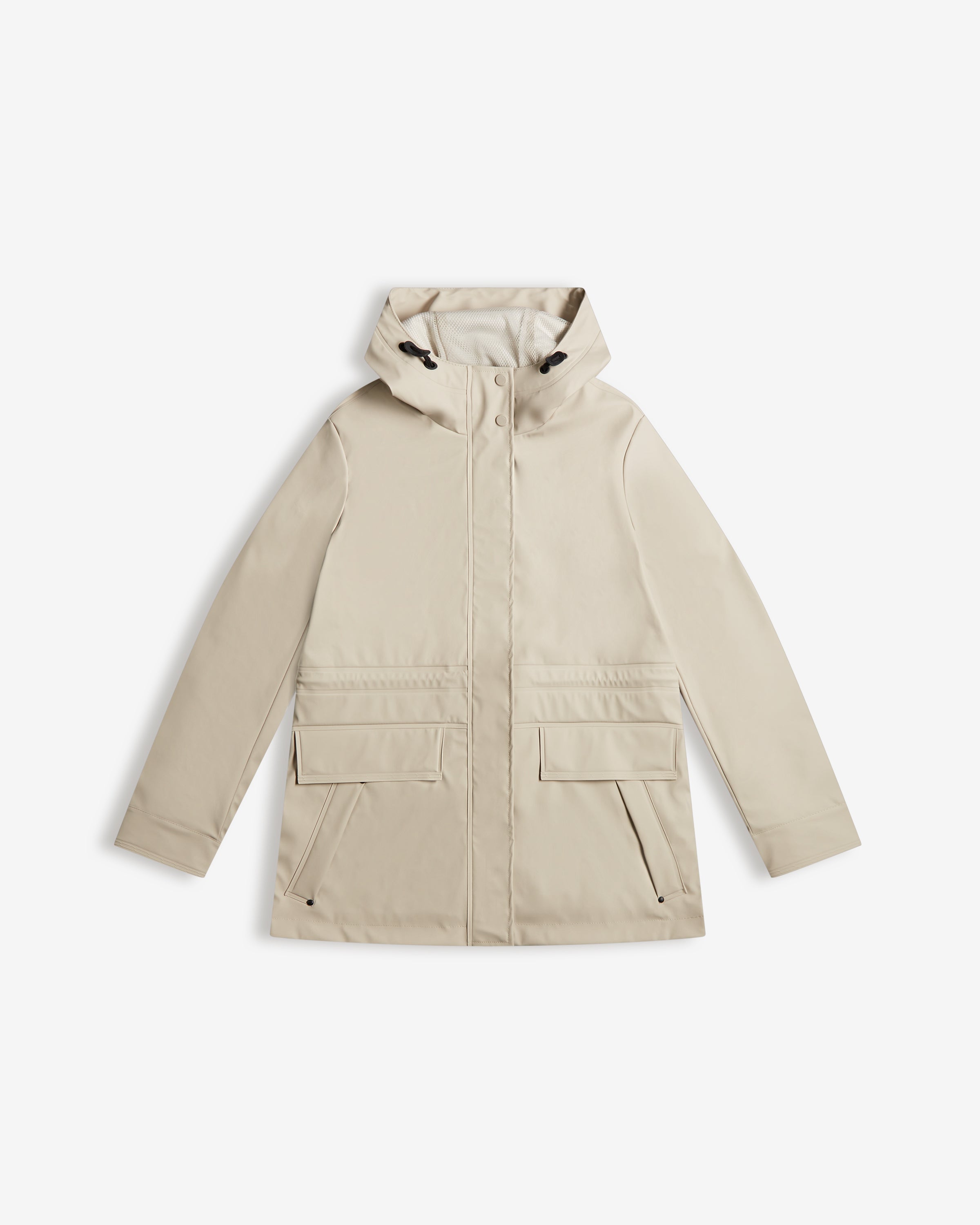 Beige rain cheap jacket women's