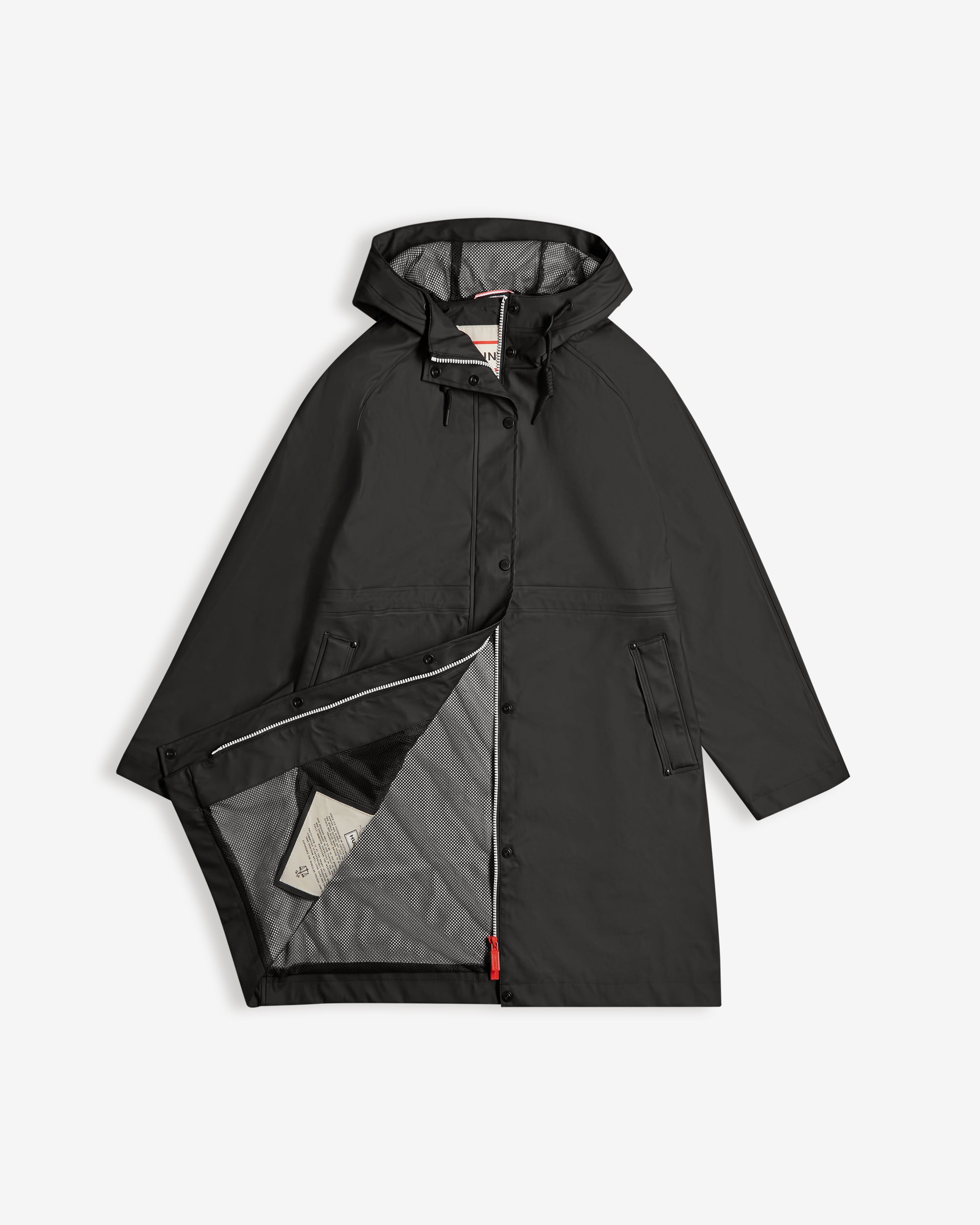 Black rain clearance parka