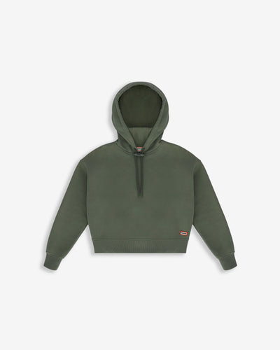 Women's Deep Lichen Green Liza Cropped Hoodie