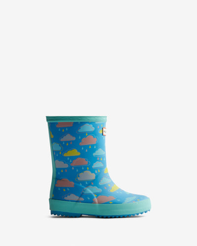 Original Kids First (18 Months-8 Years) Rain Cloud Print Wellington Boots