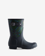 Women's Tartan Short Wellington Boots