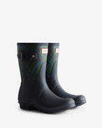 Women's Tartan Short Wellington Boots