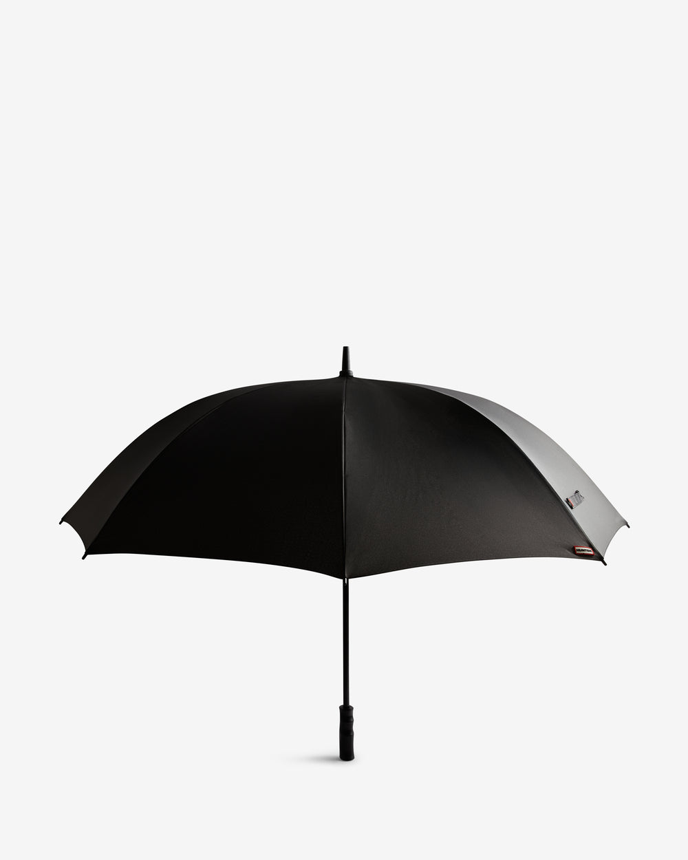 Displays the Black 'Hunter' Branded Downpour Umbrella
