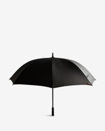 Displays the Black 'Hunter' Branded Downpour Umbrella