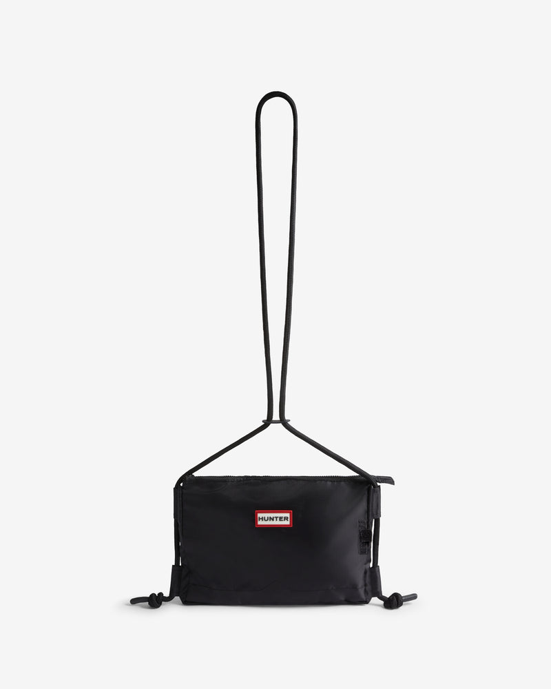Displays the Black 'Hunter' branded Dozmary Utility Ripstop Crossbody Bag