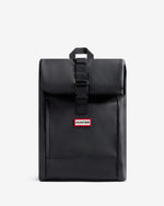 Unisex Black Pentallen Roll Top Clip Backpack
